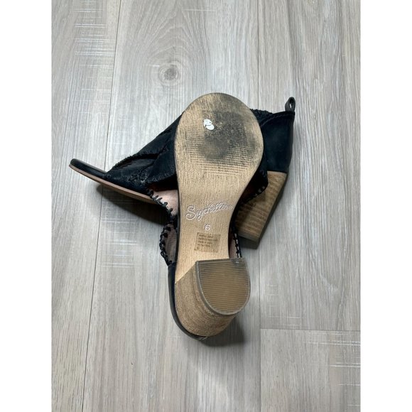 Seychelles Party Up Leather Ankle Mules 6 - Picture 10 of 12